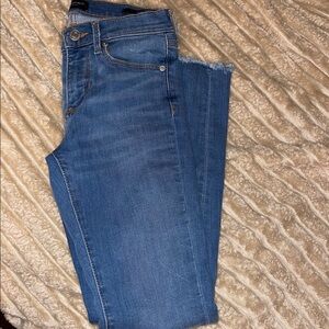 Banana Republic Frayed Hem Blue Jeans